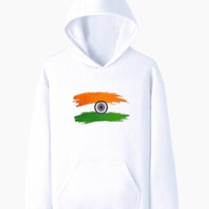 Indian Tricolour Pride Unisex Pullover Hoodie