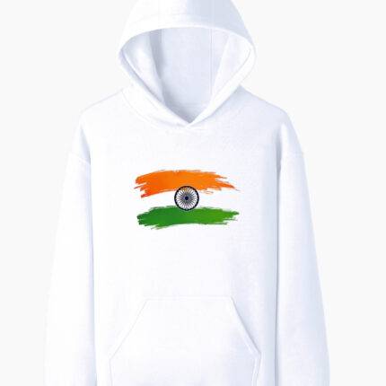 Indian Tricolour Pride Unisex Pullover Hoodie