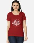 Womens Merry Christmas T-Shirt | Festive Wear for Women