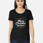 Womens Merry Christmas T-Shirt | Festive Wear for Women
