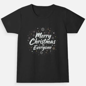 Girls Merry Christmas T-Shirt | Kids Christmas Wear – FavePlaza