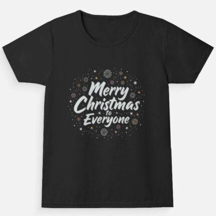 Girls Merry Christmas T-Shirt | Kids Christmas Wear – FavePlaza