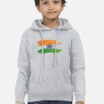 Indian Tricolour Pride Kids Unisex Hoodie