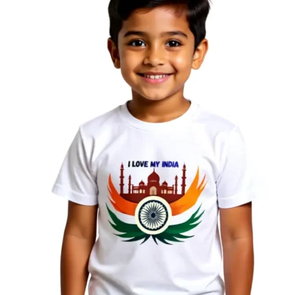 I Love My India Boys T-Shirt – Republic Day Kids Wear