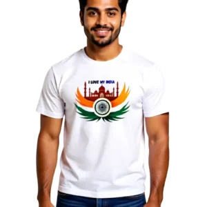 I Love My India Mens T-Shirt – Republic Day Patriotic Wear