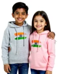 Indian Tricolour Pride Kids Unisex Hoodie