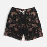 Unisex Tie Dye Shorts – Cotton Blend Streetwear - Brown Black