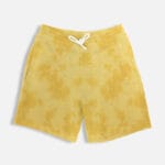 Unisex Tie Dye Shorts – Cotton Blend Streetwear - Yellow