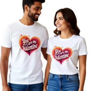 Power Love Couple T-Shirt – You Are My Valentine No.1 Romantic Match