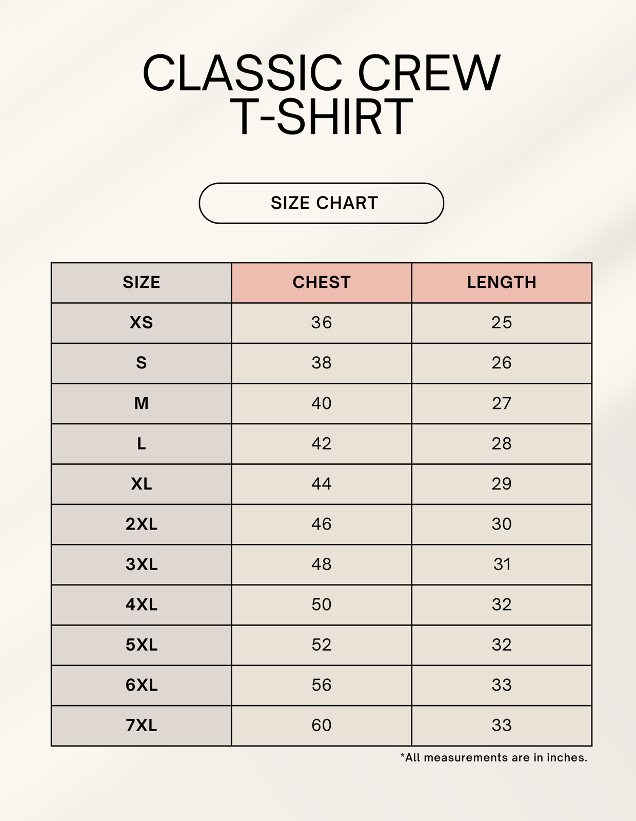 1744980287sizechart.png Relaxed Fit Club Plus Size T-Shirt | 4XL to 7XL Comfort Wear