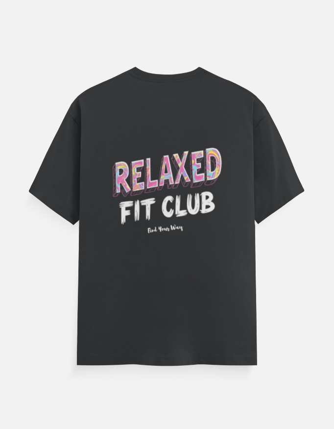 Steel Grey Relaxed Fit Club Plus Size T-Shirt | 4XL to 7XL Comfort Wear