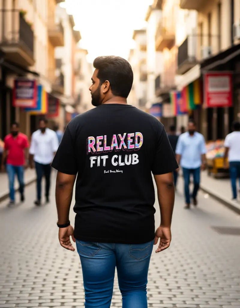 Relaxed Fit Club Plus Size T-Shirt 4XL to 7XL Comfort Wear Relaxed Fit Club Plus Size T-Shirt | 4XL to 7XL Comfort Wear