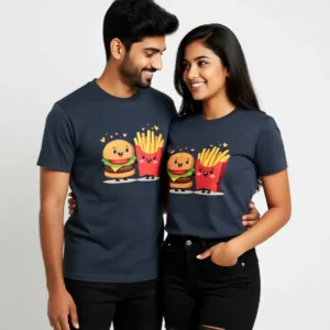 Burger & Fries Matching Graphic Tee