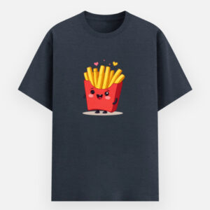 Funny Couple T-Shirt Combo – Burger & Fries Matching Graphic Tee