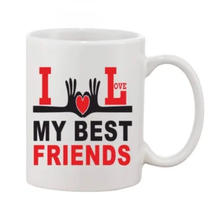 I Love My Best Friends Coffee Mug - 1 Pieces, White, 11oz