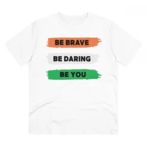 Men's Be Brave Be You Graphic T Shirt  - White