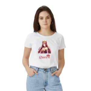 Women's Queen Graphic T-Shirt - White