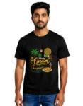 Happy Onam Graphic Black T-Shirt for Men