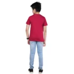 PID 63999 Boy s Cotton Grapic Printed Round Neck T Shirt Marron 2 1000x1000 1