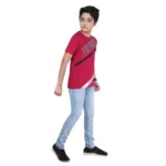 PID 63999 Boy s Cotton Grapic Printed Round Neck T Shirt Marron 3 1000x1000 1