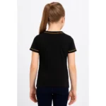 PID 64005 Girl s Cotton Printeded Round Neck T Shirt Black 2 1000x1000 1