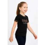 PID 64005 Girl s Cotton Printeded Round Neck T Shirt Black 3 1000x1000 1