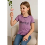 PID 64006 Girl s Cotton Printeded Round Neck T Shirt Lavander 3 1000x1000 1