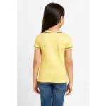 PID 64007 Girl s Cotton Printeded Round Neck T Shirt Yellow 2 1000x1000 1