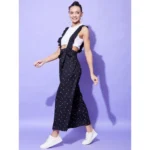 PID 65391 Women s Rayon Pinafore Shoulder Straps Jumpsuit Black 2 1000x1000 1