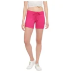 PID 65422 Women s Cotton Solid Elasticated Shorts Pink 1 1000x1000 1