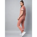 PID 65506 Women s Cotton Striped Short Sleeve Tracksuit Pink 4 1000x1000 1