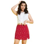 PID 65996 Girl s Sleeveless Printed Skorts Set White Red 1 1000x1000 1