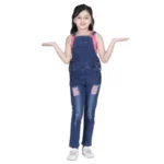 PID 66050 Girl s Buttoned Patch Work Dungaree Blue 1 1000x1000 1
