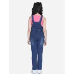 PID 66050 Girl s Buttoned Patch Work Dungaree Blue 3 1000x1000 1