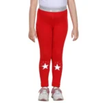 PID 66121 Girl s Elasticated Star Print Leggings Red 1 1000x1000 1