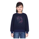 PID 66170 Girl s Long Sleeves Sweatshirt Navy Blue 1 1000x1000 1