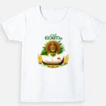 Kerala Onam Festival White T-Shirt for Girls | Cotton Tee