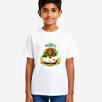 Kerala Onam Festival White T-Shirt for Boys | Cotton Tee