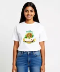 Kerala Onam Festival White T-Shirt for Women | Cotton Tee