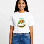 Kerala Onam Festival White T-Shirt for Women | Cotton Tee