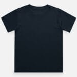 Boys' plain t-shirt combo navy blue