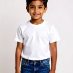 Boys' plain t-shirt combo White