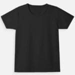 girls' plain t-shirt combo - Black
