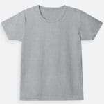 girls' plain t-shirt combo - Grey Melange
