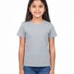 girls' plain t-shirt combo - Grey Melange