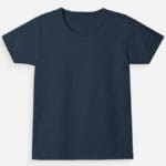 girls' plain t-shirt combo - Navy Blue
