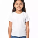 girls' plain t-shirt combo - White