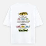 Hey You! Unisex Motivational Oversized T-Shirt – White 240 GSM | XS–XXL